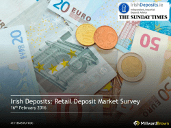Irish Deposits: Retail Deposit Market Survey