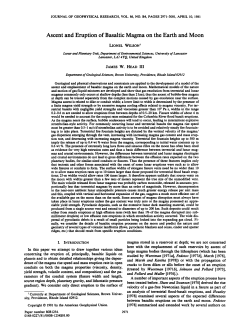 Ascent and eruption of basaltic magma on the Earth and Moon