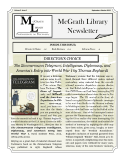 McGrath Library Newsletter