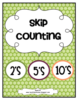 Skip Counting - Issaquah Connect