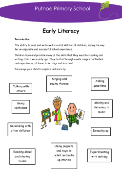 Early Literacy - Putnoe Primary School