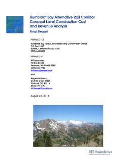 Humboldt Rail Analysis Final 2013