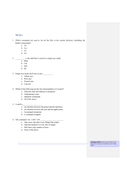 Mutiple Choice Questions