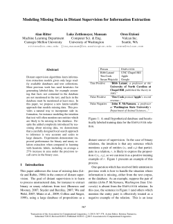 Modeling Missing Data in Distant Supervision for