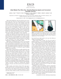 Alkali Metals Plus Silica Gel: Powerful Reducing Agents and