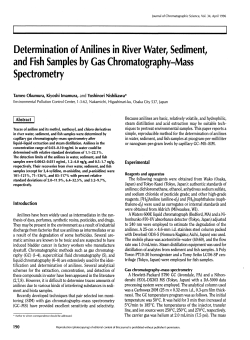 Determination of Anilines in River Water, Sediment, and Fish