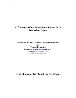 Brain-Compatible Teaching Strategies