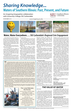 Issue 2 (Fall 2013): Focus on water-related issues.