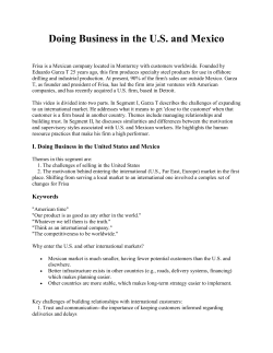 Doing Business in Mexico and the U.S.
