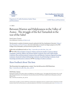 Between Warrior and Helplessness in the Valley of