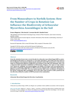 From Monoculture to Norfolk System: How the Number of Crops in