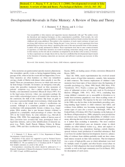 Developmental reversals in false memory: A