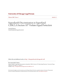 Superdumb Discrimination in Superfund