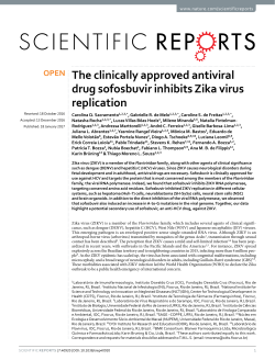 The clinically approved antiviral drug sofosbuvir - Arca