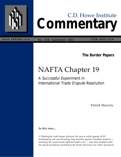 NAFTA Chapter 19 - Liberty Park, USA Foundation