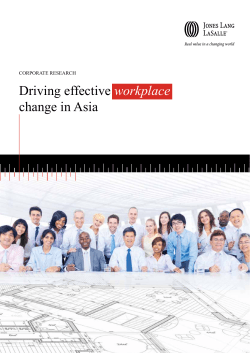 Driving effective workplace change in Asia