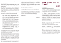 Bologna, January 2, 2017 Dear Colleagues and Friends, the great