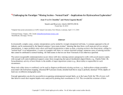 Missing Section - Normal Fault