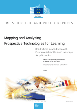 Mapping and Analysing Prospective Technologies for Learning