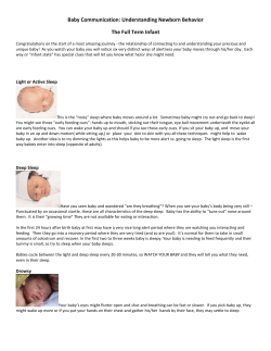 Baby communication sheet
