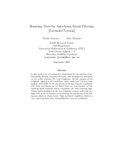 Boosting Trees for Anti-Spam Email Filtering