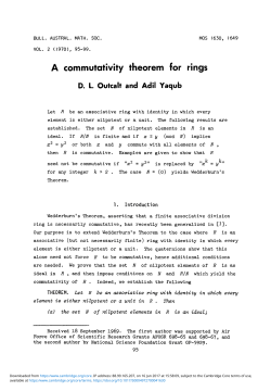 A commutativity theorem for rings