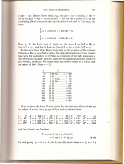 sin (trr - ,x)x. (These follow since, e.g., cos (pn + ,x)x = cos