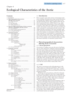 AAR Chapter 4 - Arctic Monitoring and Assessment Programme