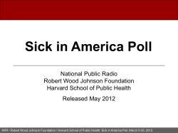 Sick in America Poll