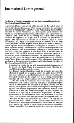 International Law in general