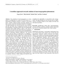 A meshless approach towards solution of macrosegregation - E6-IJS
