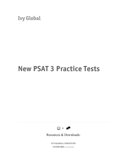 New PSAT 3 Practice Tests
