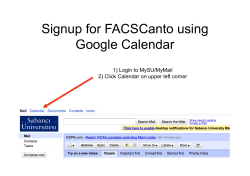 FACS reservation procedures