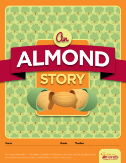 An Almond Story&rdquo; activity book