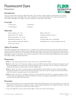 Fluorescent Dyes - Flinn Scientific