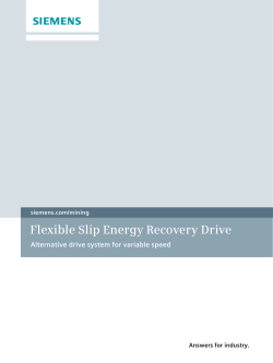 Flexible Slip Energy Recovery Drive (SER)