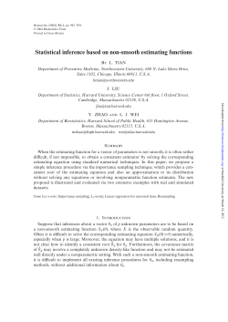 Statistical inference based on non