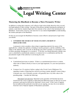 Mastering the BlueBook to Become a More Persuasive Writer
