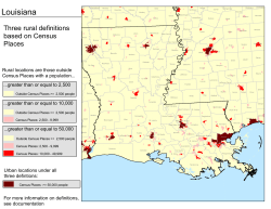 Louisiana - Rural Definitions: State
