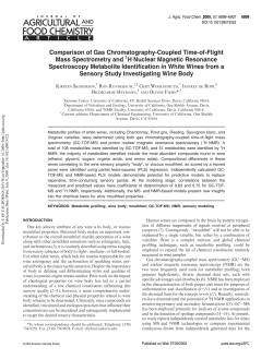 Comparison of Gas Chromatography-Coupled Time-of