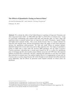 The Effects of Quantitative Easing on Interest Rates