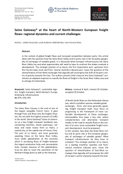 Seine Gateway&reg; at the heart of North-Western European