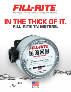 TN Meter Series Meter Line Brochure_EN - Fill-Rite