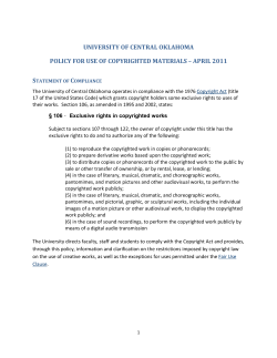 policy - UCO - The University of Central Oklahoma