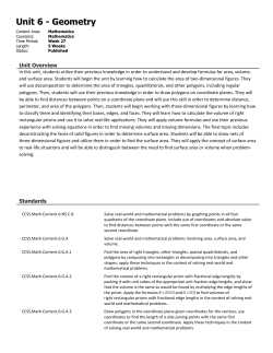 Unit 6 - Geometry