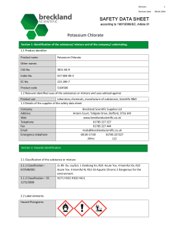 Potassium Chlorate - Breckland Scientific