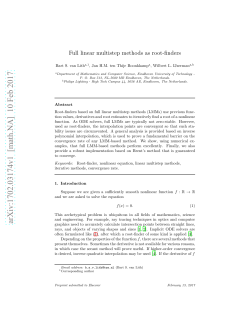Full linear multistep methods as root