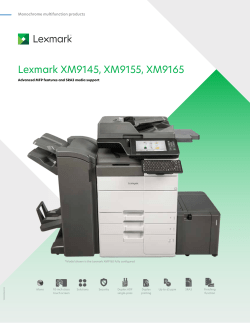 Lexmark XM9145, XM9155, XM9165