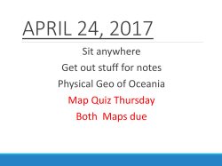 Physical Geography of Southeast Asia, Oceania and Antarctica
