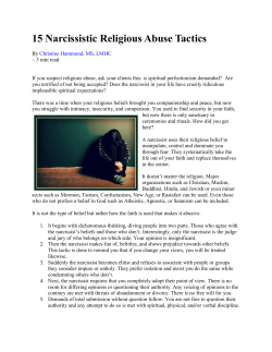15 Narcissistic Religious Abuse Tactics